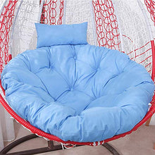 DIELUNY Cuscini per cestini sospesi, Imbottiti Rotondi Papasan Cuscini per sedie a Dondolo altalene Cuscini Morbidi e Soffici per Patio Giardino Imbottito Celeste 105x105cm (41x41In)