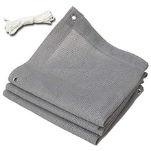 Telo Ombreggiante, Paralume Grigio con Corda, 90% di Crema Solare - Copertura for reti a Rete for Tende da Sole for Piante/Giardino/Patio/Serra/pergola (Size : 3m x 4m)