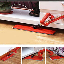 SSAYY Mop Mop Rotanti per Uso Domestico Rotanti A 360 Gradi Mop per La Pulizia del Pavimento del caffè Rosso E Leggero