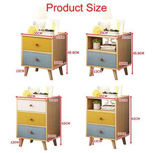 RKRZLB Comodino Colori Multipli Camera da Letto Cassettiera Moderno con 1/2/3 Cassetti 13.7x12x17.9inch Cassettiere Cameretta (Color : Style 3)