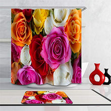 LIYAN Combinazione Bagno. Immagini Chiare E Colori Vivaci Rendono Il Tuo Bagno Pieno di Vita. Accessori da Bagno. Rose Belle E Colorate.