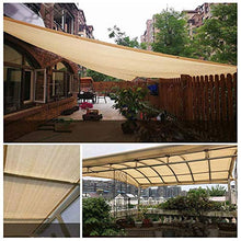 N / A Anti UV Tende da Sole, Esterni Giardino Balcone Traspirante Rete Ombreggiante, Polietilene Rettangolare Protezione Solare Tenda A Vela, 3 Dimensioni LvMyShe (Color : Beige, Size : 2x3m)