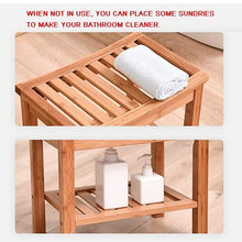 Bagno Sgabello da Banco, Spogliatoio, Resistente all'Acqua Antiscivolo può Supportare 200kg Bordi Lucidi con Ripiano per Cucina, Soggiorno, Corridoio, Giardino LSXIAO (Size : 42x28x35cm)