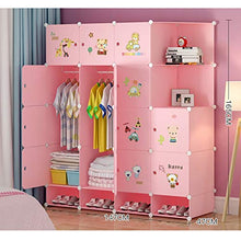 Guardaroba Semplici Bambini Armadio casa Camera da Letto Panno di plastica del Bambino del Tessuto Semplice Bagagli Moderna Hanging Assemblea Armadio XINYALAMP
