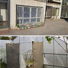 SHIJINHAO Telo Impermeabile Esterno,Tarpaulin Trasparente Impermeabile Con Occhielli Tarpaulin Resistente Agli Agenti Atmosferici Pannie Addentrosi For Mobili Da Giardino Piante Tetto A Effetto Serra,