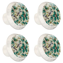 Maniglie per cassetti Manopole per cassetti Manopole rotonde Confezione da 4 per armadietto, cassetti, cassettiere, cassettiere ecc. Fiori E Uccelli