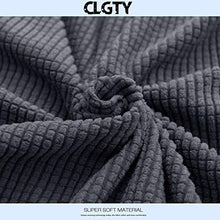 Elastico Copribraccioli per Poltrone per Divano, Elastico Jacquard Spandex Tessuto Copri Braccioli Protezione per Divano, con Twist Pins Antiscivolo Copridivano-Grigio B-2-Pezzi