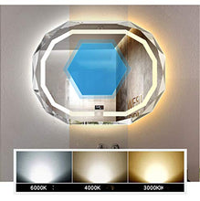 PLHMS Senza Cornice Ovale Bathroom Specchio Igienici Wall Hanging LED Smart Wall Scacciabruma Antideflagranti Bagno Decorazione con Lampada Specchio