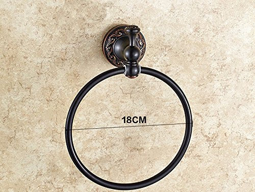 MBYW Portasciugamani Moderno e Minimalista Alto carico Portasciugamani Elegante da Bagno Mensola portaoggetti Portasciugamani Antico Completo in Rame Europeo, B