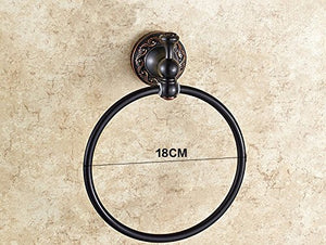 MBYW Portasciugamani Moderno e Minimalista Alto carico Portasciugamani Elegante da Bagno Mensola portaoggetti Portasciugamani Antico Completo in Rame Europeo, B