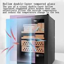 BLLXMX Humidor Armadio, Struttura Autoportante con Porta in Vetro, Controllo Dell'umidità 60% -80% 11-22 Gradi di Controllo della Temperatura