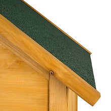 TecTake Armadio da Esterno in Legno casetta per Gli Attrezzi | Tetto a Punta | ca. 80,5 x 60 x 213,5 cm