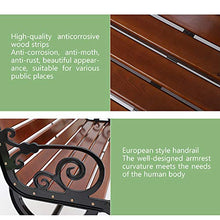 Outdoor Giardino Legno Massello Panchina Per Il Tempo Libero,anticorrosivo Di Legno In Ghisa Parco Telaio Del Banco,portico Esterno Panca Terrazza Decorativa,usato Per Giardino/prato/piazza Strada