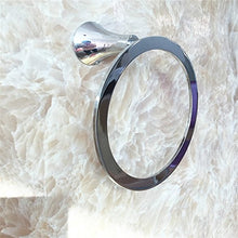 MIWANG Creative Circolare Nero Anello portaasciugamano, Asciugamano Appendiabiti, Tutti Rame Anello portaasciugamano, Bagno, Pendente