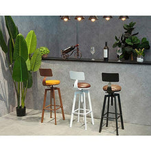 C-J-X STOOL/CHAIR Sgabelli da Bar in Stile Industriale, Sgabelli da Bar in Ferro Art Spin con Schienale Sgabello da Bar per Colazione Ascensore Domestico Dimensioni: 30 * 63-83 Cm(Color:#1)