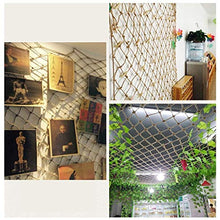 MFLASMF Rete di Sicurezza Protezione per Balcone Rete di Protezione per Bambini, Corda di Canapa, Scala per Balcone Rete anticaduta Bar Ristorante Retro soffitto Decorazione Rete Rete di s
