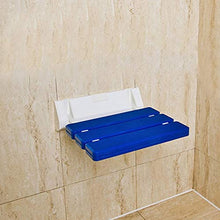 YIONGA CAIJINJIN Sedili per Doccia a Parete per Bagno Relax Sgabello Sedili da Bagno Sgabello Plastica Sedia Pieghevole in plastica Bagno Mobili Sedia Sgabello (Color : Blue)