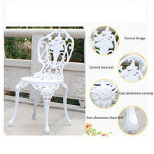 Tavolo e sedia da esterno in alluminio pressofuso set tavolo e sedia da balcone, combinazione di tavolo e sedia per il tempo libero set di mobili da giardino balcone tavolo da pranzo e sedia, mobili