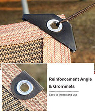 JLXJ Telo Ombreggiante Tessuto Ombreggiante Marrone Parasole con Occhielli e Bordo Nastrato, Crema Solare al 90% a Prova di Polvere Maglia della Vela del Sole, per Tenda da Sole/Pergolato/Canile/Pisc