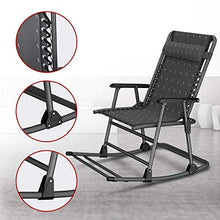 ZHANGYY Sedie a Sdraio per Patio Sedia a Dondolo in Metallo per Patio Esterno, Sedia a Dondolo da Campeggio Pieghevole con Schienale Alto Sedie a Dondolo Moderne con braccioli rigidi, Supporto 400 l