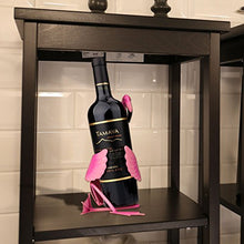 Tooarts Portabottiglie Per Vino Dal Design, Flamingo Pratica Decorazione Scultorea Casa Scaffale Del Metallo Decorazione d'interni