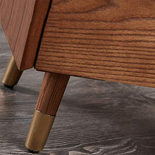 XUSHEN-HU Legno Solido Comodino, tavolino con 2-Tier Bagagli Scaffale, Robusta e Stabile Struttura in Legno, Assemblea Facile, Risparmio di Spazio, Compatible with Soggiorno, Camera, Rustico Brown