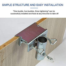 POHOVE - Supporto per ombrelli da terrazza con morsetto per ombrellone e ponte, supporto a morsetto per ombrellone da spiaggia, per terrazze da balcone