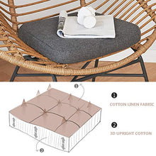 Set di Mobili da Giardino per Esterni, Sedia in Rattan in Stile Nordico con creatività Set da 3 Pezzi Set di Mobili per Conversazione in Vimini da Giardino per Tutte Le Stagioni,Beige