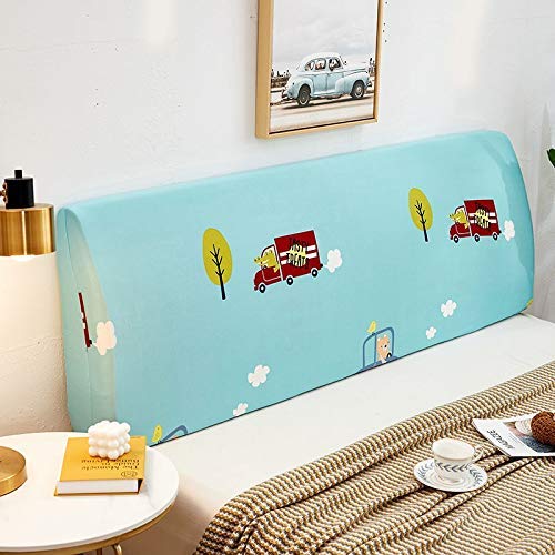 WEDSFC Fodera Copri Testata Letto Elastica Matrimoniale/Singolo Copertura Testiera Letto Protezione Testata Cover Cuscino Lavabile per Decorazione Camera (Color : P, Size : 120cm(47