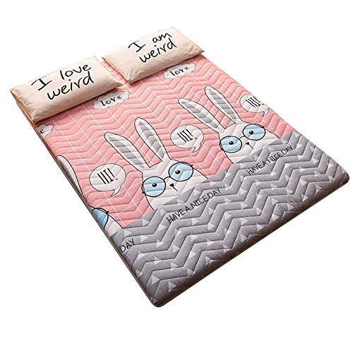 Dormire Tatami Pavimento Materasso,Tradizionale Pieghevole Materassoerasso Tatami,Confortevole Traspirante Futon Materassoerasso Futon Pad Per Il Dormitorio Soggiorno F 90*200 Cm (35,4*78 Pollici)