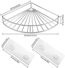 LYFHL - Mensola angolare per doccia, in acciaio inox, senza forature, per bagno e cucina, 2 pezzi
