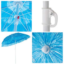Kingsleeve Ombrellone da Spiaggia Hawaii Ø 160cm Altezza 180 cm inclinabile e regolabile in altezza