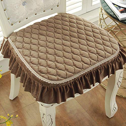 XHNXHN Cuscini per sedie da Pranzo Spessi Europei, Cuscini per sedili Corti in Peluche Cuscini per sedili per Esterni Antiscivolo per Interni Decorazioni per la casa Cuscini per sedie Lavabili con