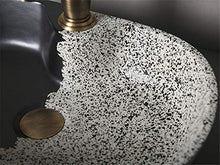 FLYFO Arte Bacino Ceramica Lavello da Appoggio Lavandino Bagno Lavabo Affonda Casa Lavandino a Prova di Spruzzi Bagno All'aperto Balcone Piscina 50x35x15 Cm