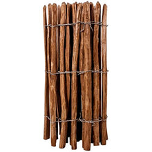Tidyard Staccionata in Legno di Nocciolo Impregnato,Pannelli per Terrazze e Balconi,Colore Legno Naturale 90 x 500 cm