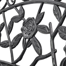 cangzhoushopping Panchina da Giardino 100 cm in Alluminio Pressofuso Verde Arredamento Arredi per esterno Mobili-sedie da esterno Panchine da esterno