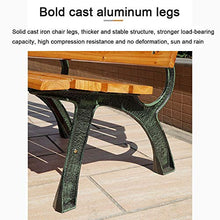 Panchine per parchi ricreativi all'aperto, Panca portico in legno massello anticorrosivo con braccioli e schienale, Giardino Terrazza Posti a sedere con mobili da parco, Adatto per parchi, portici