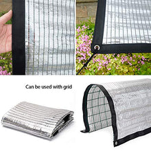 HBHHB Foglio di Alluminio Rete Ombreggiante Tasso di Ombreggiatura del 75% Telo Ombreggiante Rinforzo Addensare Vela Ombreggiante Protezione UV Anti-Aging per Piante, Serre(Argento),2X3m