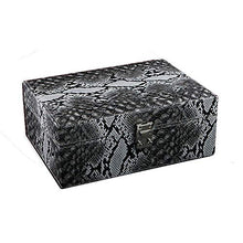 NIHAOA Accessori del Sigaro Corrosione Cigar Humidor in Pelle di Superficie for 25-30 sigari Desktop Rivestito Cedro Box con igrometro e umidificatore Buon apporto di umidità