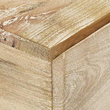 Tidyard Comodino Camera da Letto Rustico con Cassetto in Legno Massello di Mango e Ferro 40x30x50 cm,Comodino Cameretta Rustico con Cassetto in Legno Massello,Comodino in Legno Massello