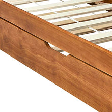 BIGTO - Divano letto estraibile, struttura in legno di pino massello, per la casa, 90 x 200 cm, colore: Marrone miele