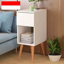 Diversi comodini da comodino ad angolo, per soggiorni, divani laterali, con pompaggio singolo (colore: bianco, dimensioni: 41,5 x 30 x 75,8 cm) perfetto, bianco, 41.5*30*75.8CM