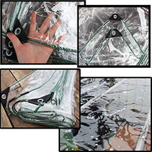 MAHFEI Telone Telo Copertura, con Occhielli Telo Impermeabile Esterno 0,5mm di Spessore Telo Trasparente in PVC Tenda Divisoria Tenda da Campeggio All'aperto Copertura della Serra delle Piante