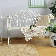 outdoor product Panchina da Giardino Parco Panche per Tempo Libero All'aperto, Panca Princess 2 Posti con Schienale e Braccioli, Panca da Giardino in Ghisa Resistente alle Intemperie Antiruggine