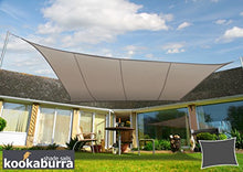 Kookaburra Tende a Vela- Tessuto Impermeabile (Rettangolare 4,0m x 3,0m, Beige)
