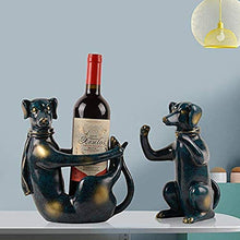 YAeele Decorazioni Arte Artigianato Scultura Animale Vino Rack Cane Europea Home Office