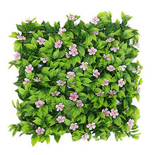 Pannelli Di Siepi Artificiali Verdi, Impermeabili E Facili Da Pulire Decorazione Da Parete Con Sfondo Di Foglie Finte Fresche Per Recinzione Da Giardino Per Interni All'aperto (50 × 50cm)(Color:B)