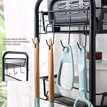 LYM &ripiano di stoccaggio Scaffalature Carrelli, con Ruote da Letto Cucina Bagagli Bellezza Multilayer Push Bagagli Shelf-3 Strati Scaffale di Finitura