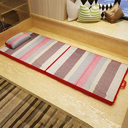 HM&DX Pieghevole Tatami, A Prova d'umidità Materasso futon Stuoia di Sonno per Dormitorio Ufficio Camping-A Strisce