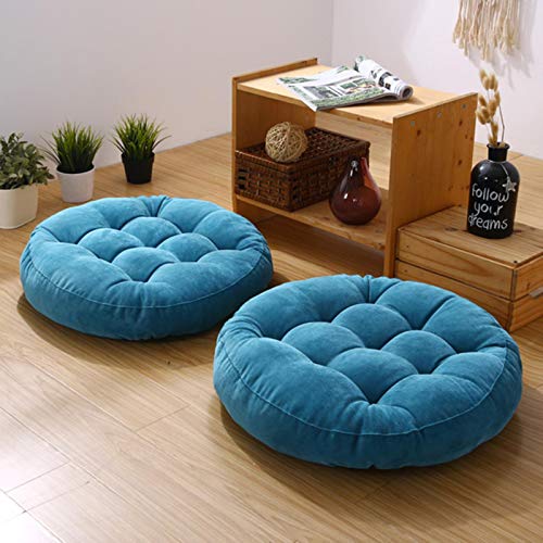 YOTONG Cuscino per Cuscino per Cestino futon Rotondo 1pcs,Lago Blu,42x42x5cm.